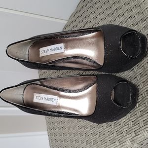 Steve madden, Black glitter sparkle high heel